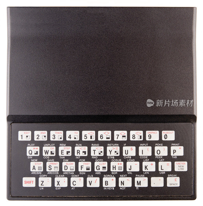 Sinclair ZX81计算机(带有剪切路径)